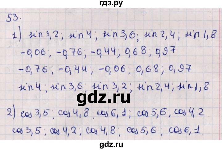 ГДЗ по алгебре 10 класс Мерзляк  Углубленный уровень упражнение - 53, Решебник №1