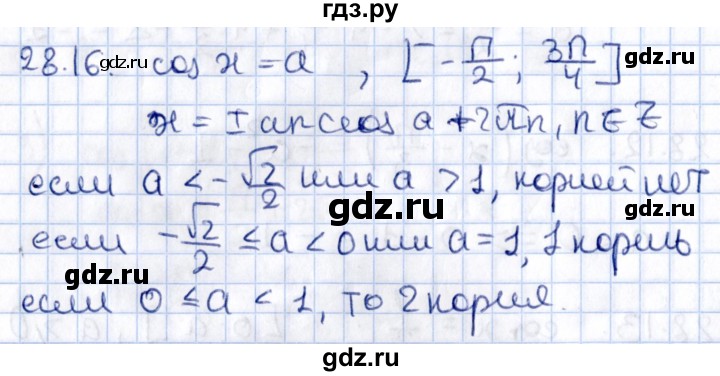 ГДЗ по алгебре 10 класс Мерзляк  Углубленный уровень параграф 28 - 28.16, Решебник №1