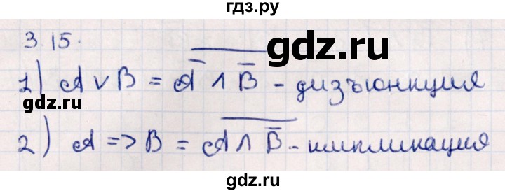 ГДЗ по алгебре 10 класс Мерзляк  Углубленный уровень параграф 3 - 3.15, Решебник №1