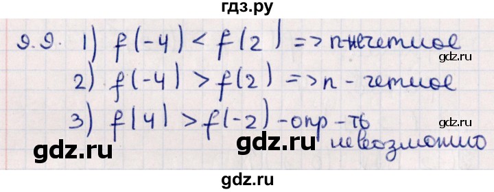 ГДЗ по алгебре 10 класс Мерзляк  Углубленный уровень параграф 9 - 9.9, Решебник №1